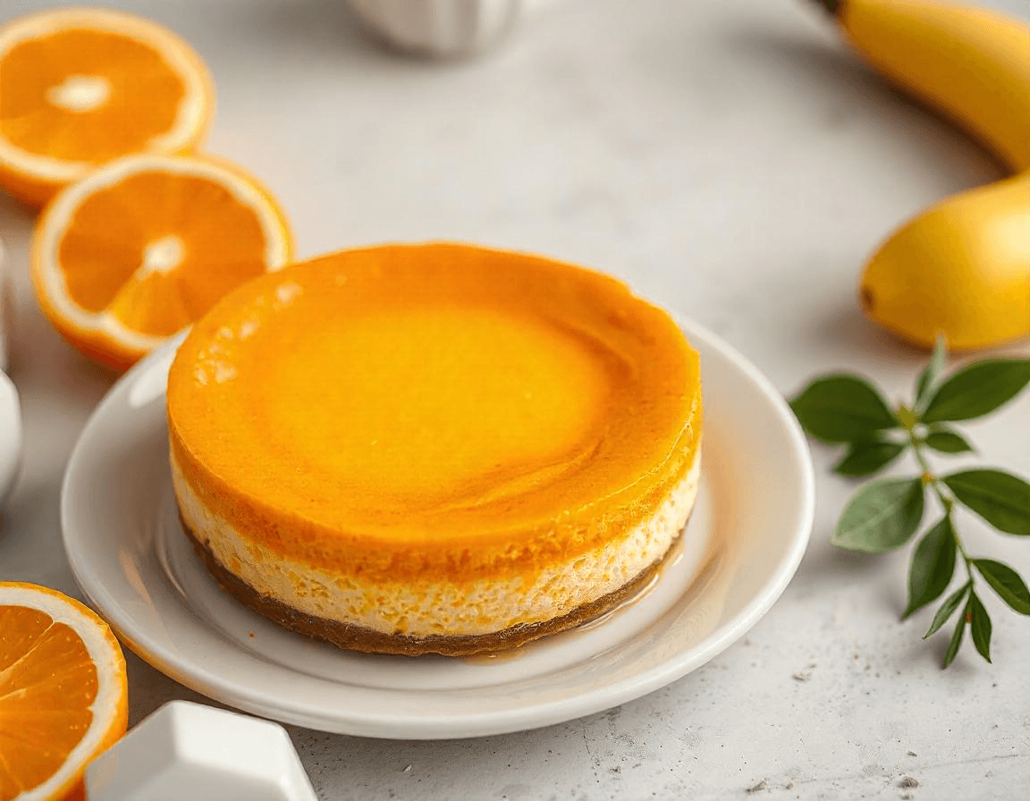 Cheesecake in friggitrice ad aria con topping ai frutti di bosco.