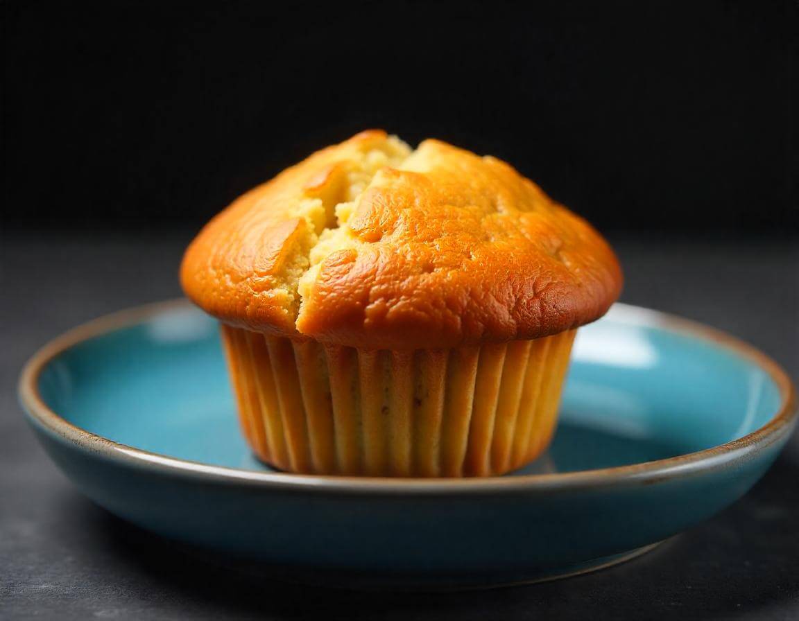 Muffin in airfryer dorati e soffici, appena sfornati.