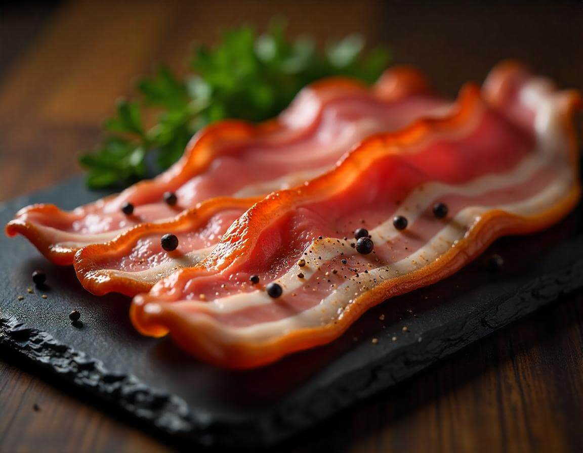 Pancetta arrostita in airfryer croccante e dorata